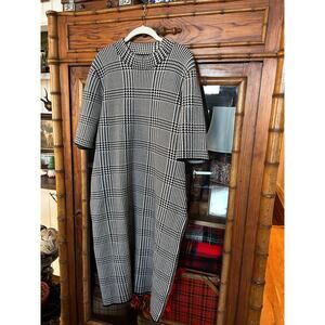 Chaps Knit Houndstooth Dress